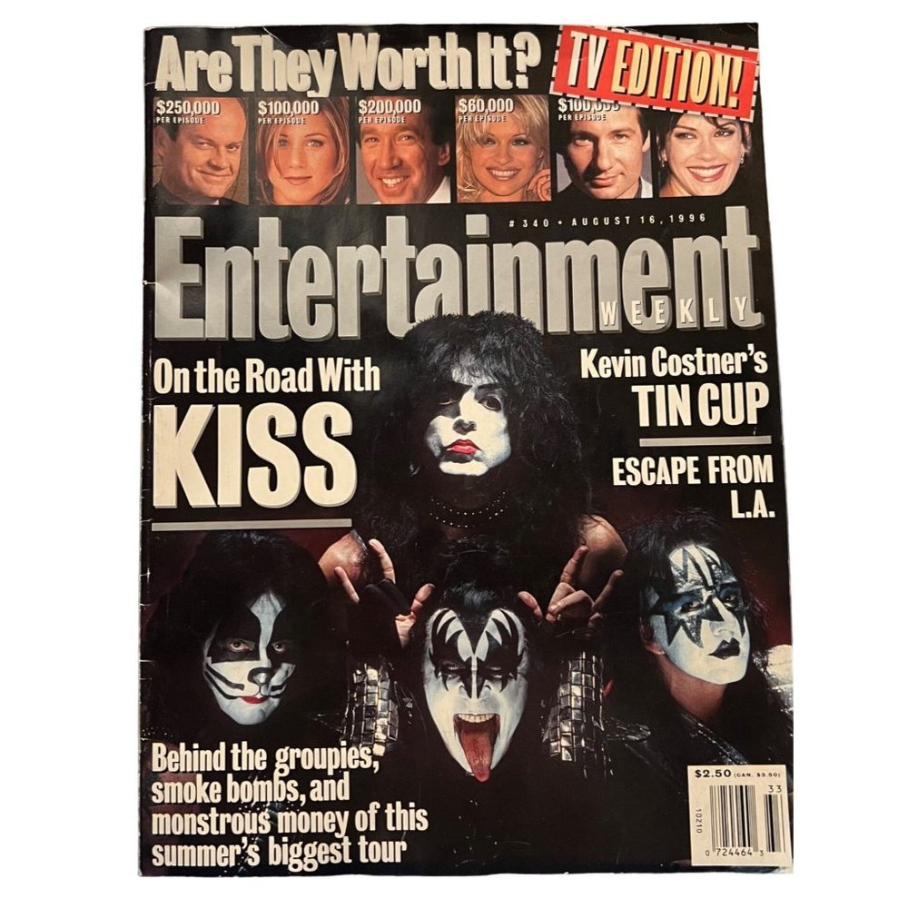 Entertainment Weekly Magazine 340 August 1996 Kiss On The Road